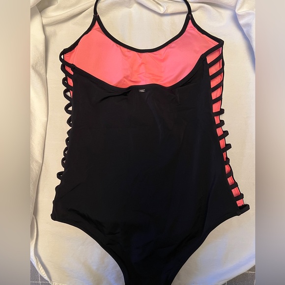 PINK One Piece Swim Suit - Picture 2 of 3
